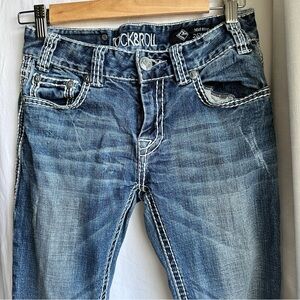 Rock & Roll Cowgirl Women’s Jeans Size 26x34 Mid Rise